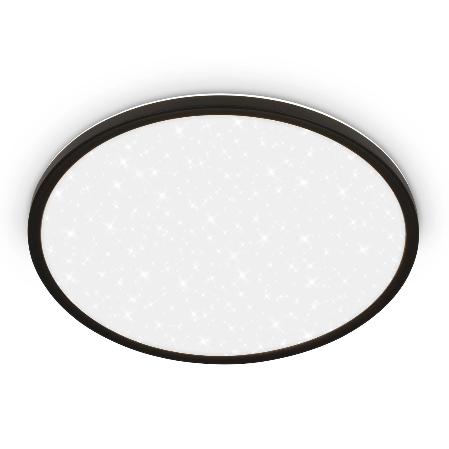 Brilo LED stropní svítidlo Slim černá 30 W, 3600 lm, 4000K, pr. 37,5 x 3,3 cm