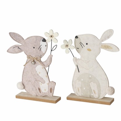 Boltze Dekorativní figurka zajíc Bunny různé druhy 29,5 x 5 x 18 cm, 1 ks