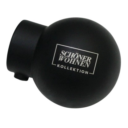 Schöner Wohnen Koncovka kulová pro záclonovou tyč Leon černá matná 2 ks