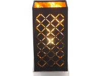 GLOBO Stolní svítidlo Clarke černé/zlaté 1bodové 25 x 11 x 11 cm