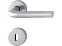 CMI Rozetové kování na interiérové dveře, tvar L, nerez ocel matná 38 - 42 mm