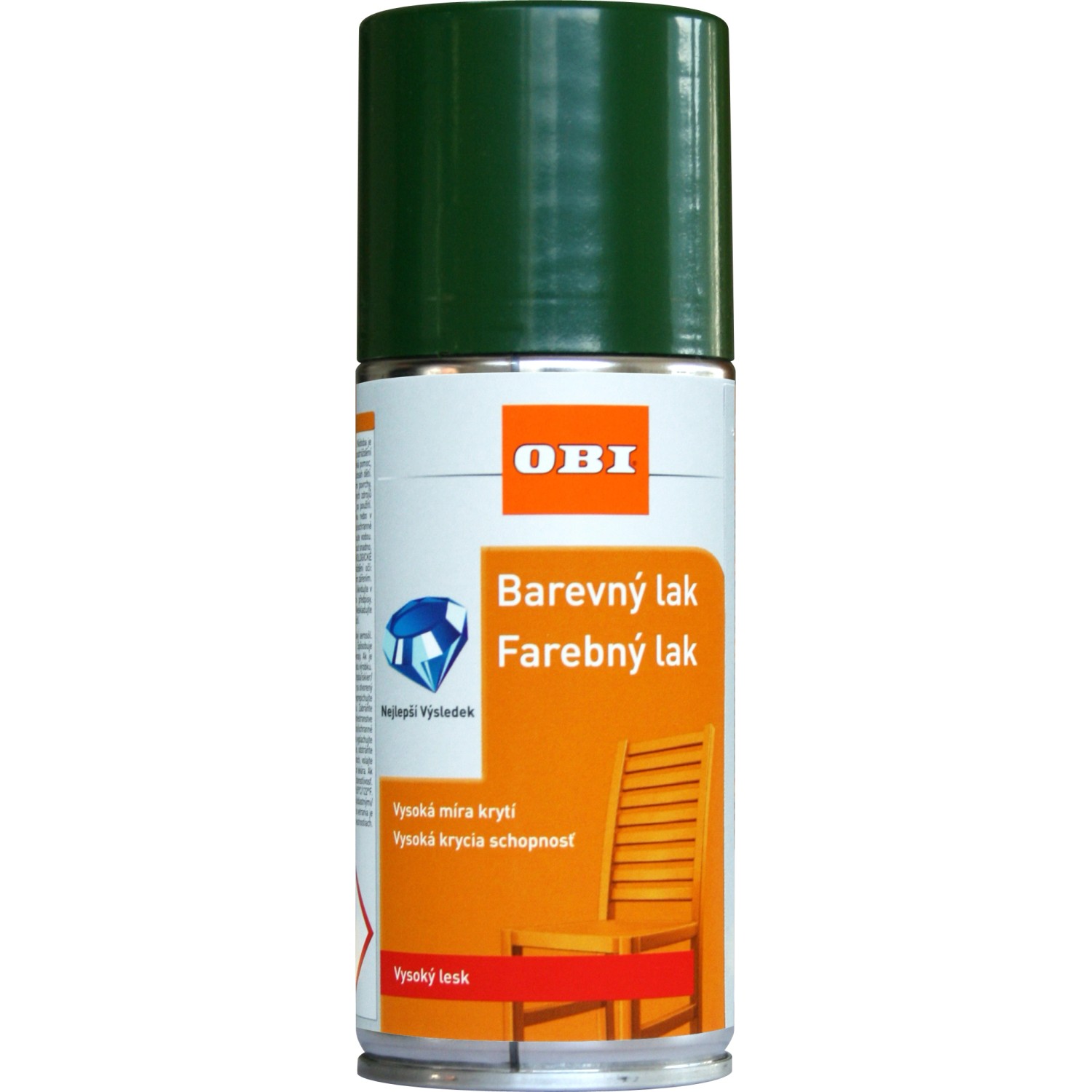 OBI Lak ve spreji vysoce lesklý RAL 6002 listová zelená 150 ml