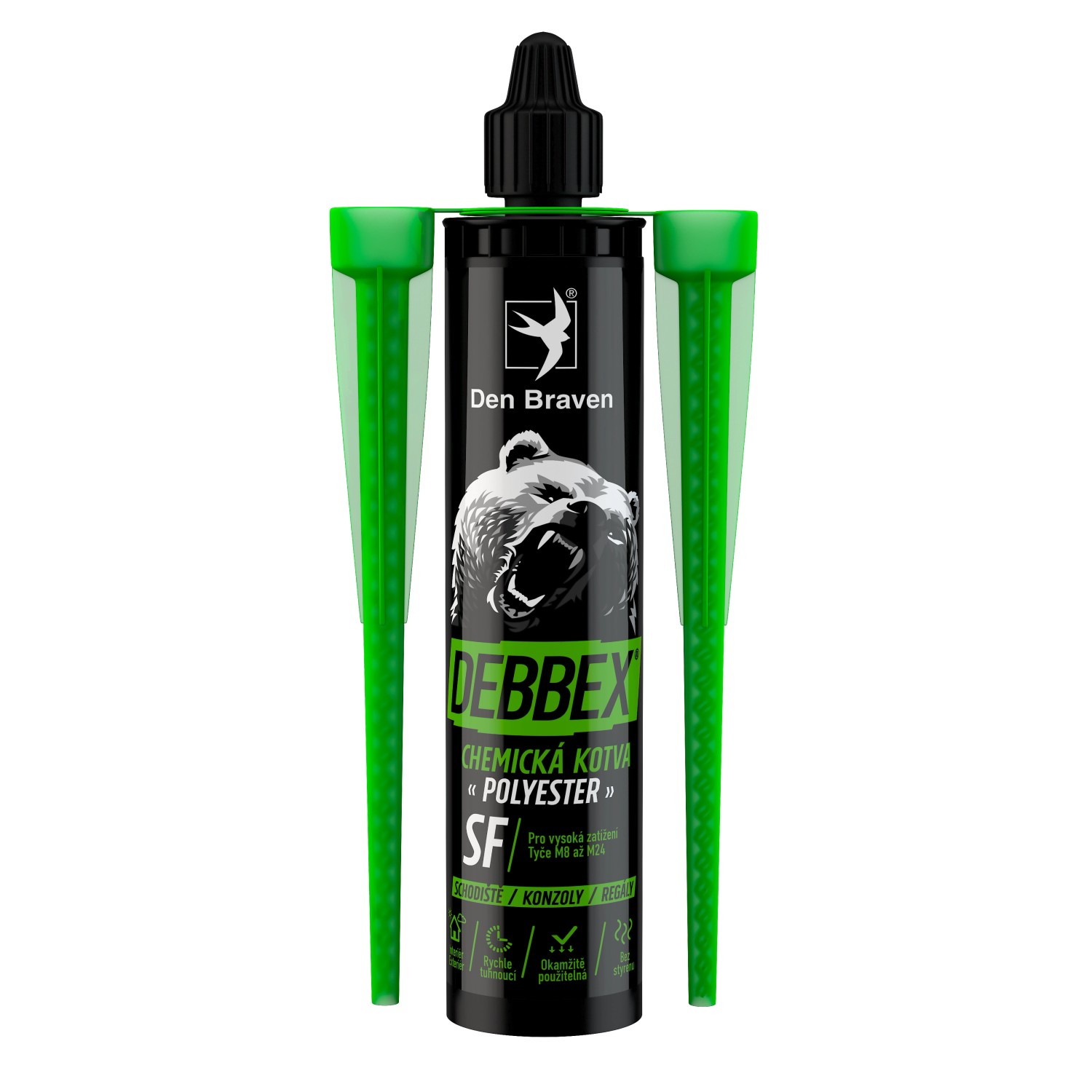 Den Braven chemická kotva bez styrenu DEBBEX POLYESTER SF 165 ml