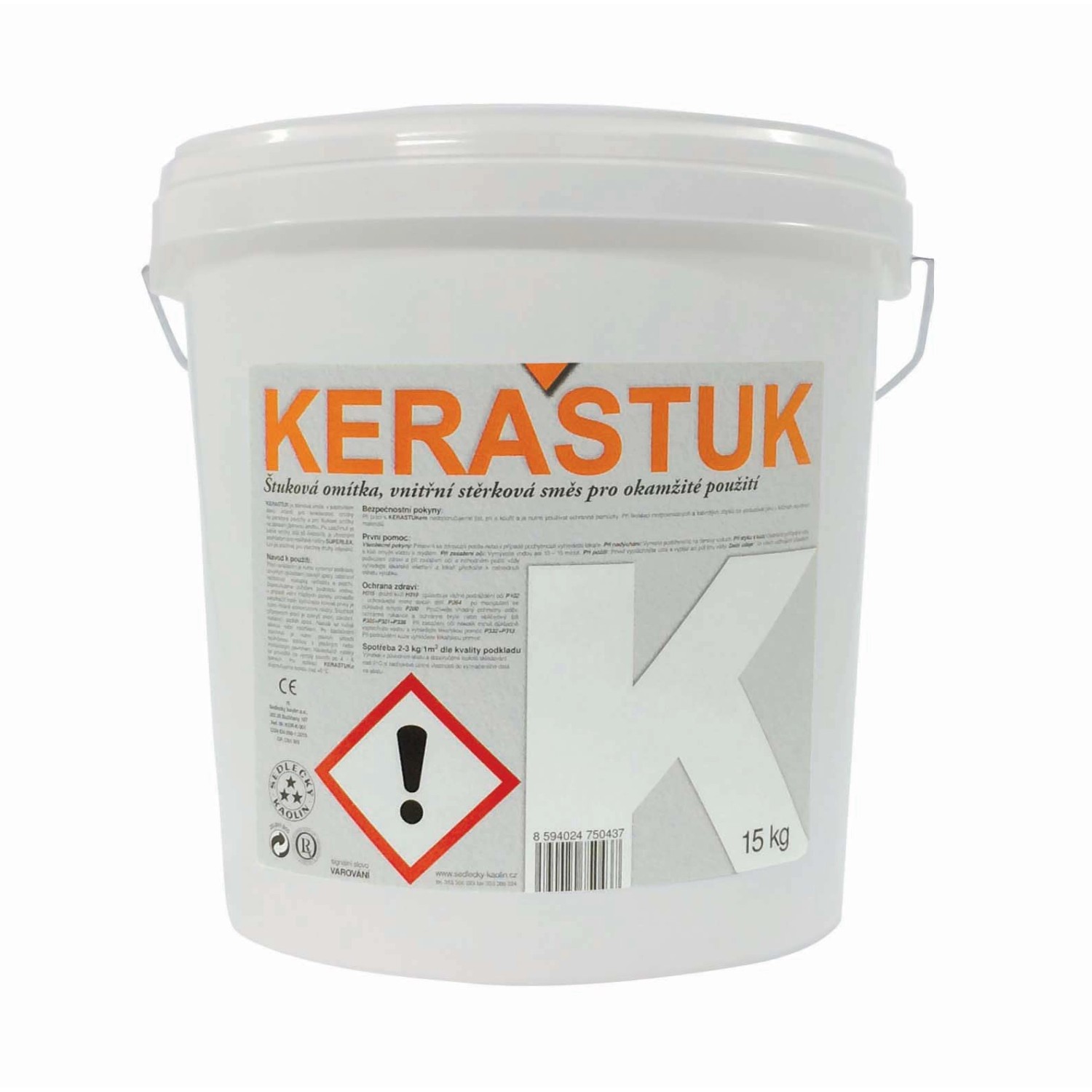 Omítka štuková Keraštuk K vnitřní 15 kg