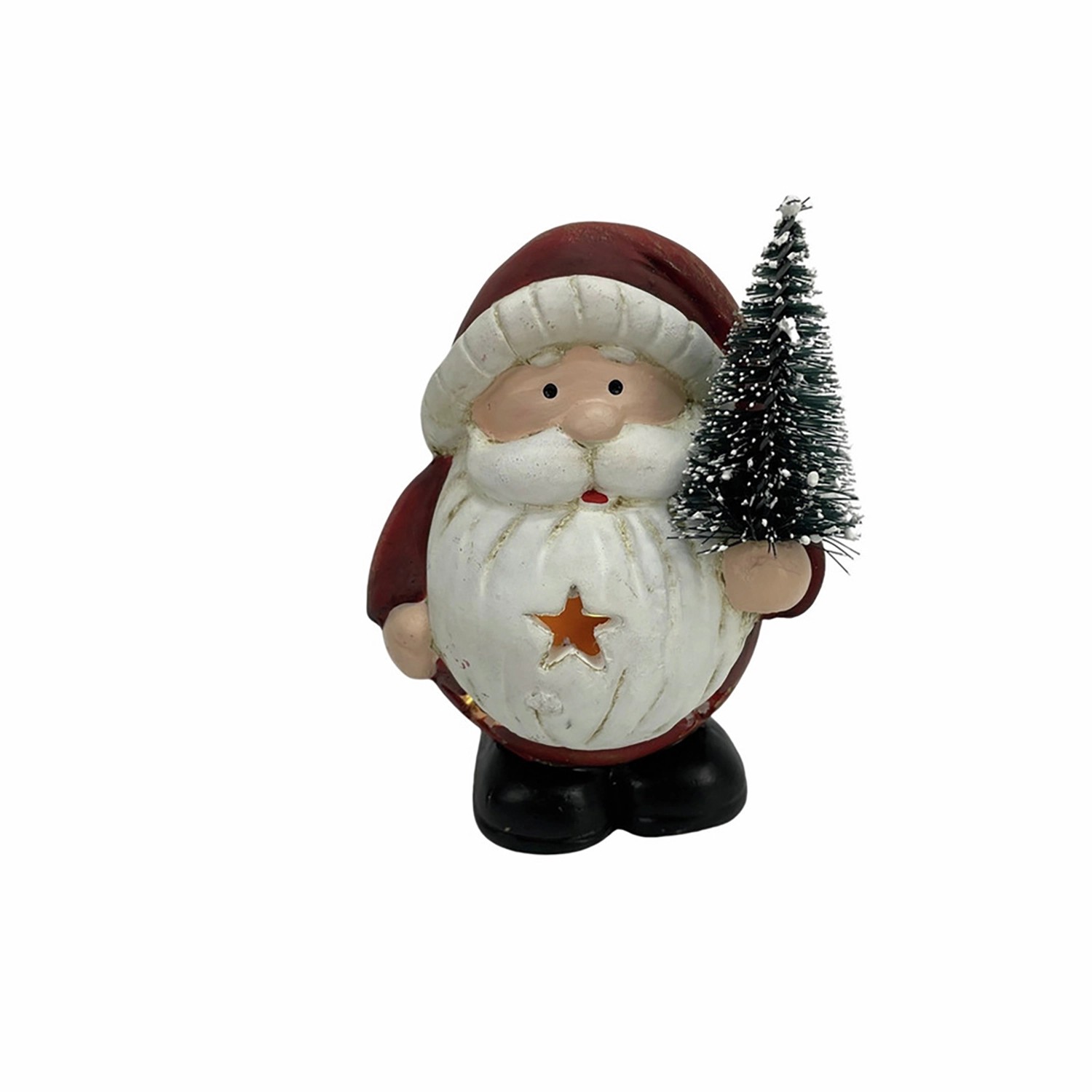 Boltze Figurka Santa Clause Ruth, červená, 9,5 x 7,5 x 12,5 cm