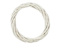 MICA Decorations Vrbový věnec bílý pr. 20 x 4 cm