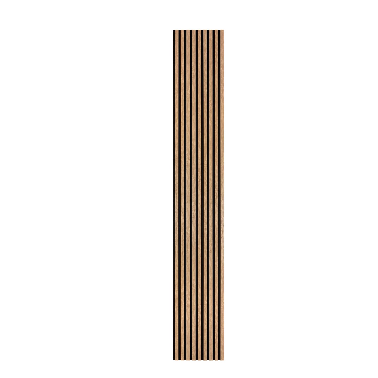 ASKO Designový akustický panel dub přírodní/černá plsť 21 x 405 x 2600 mm