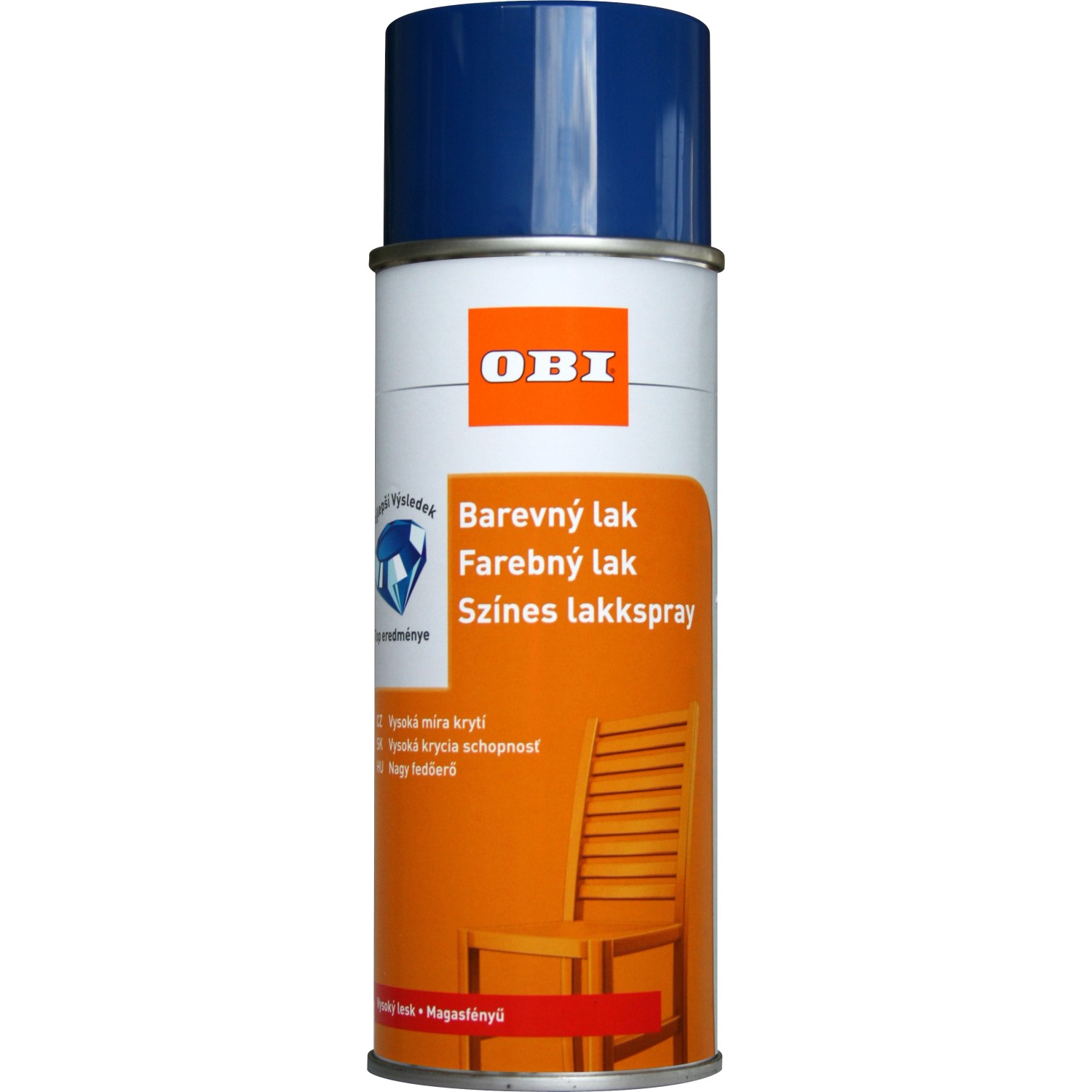 OBI Lak ve spreji vysoce lesklý RAL 5010 enziánová modrá 400 ml