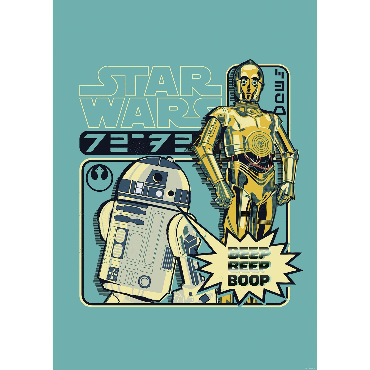 Komar Plakát Star Wars Beep Boop 50 x 70 cm