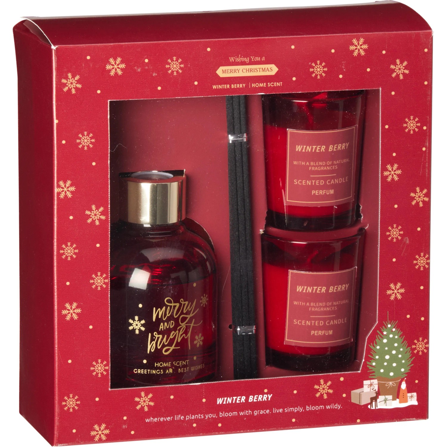 Koopman Sada difuzéru Christmas Home Collection Home Scent různé druhy 80 ml