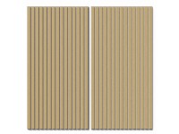 Denpanels Akustický panel WOOD Dub přírodní MDF šedá plsť 119,8 x 60 x 2 cm
