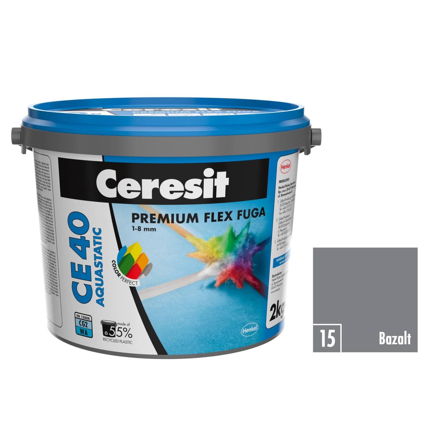 Ceresit Flexibilní spárovací hmota CE 40 Aquastatic Bazalt, 2 kg