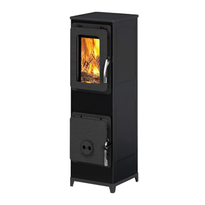 Energetický štítek krbových kamen Nivo Glass 7,2 kW: Třída A+, výkon 7,2 kW. Stupnice A++ až G.
