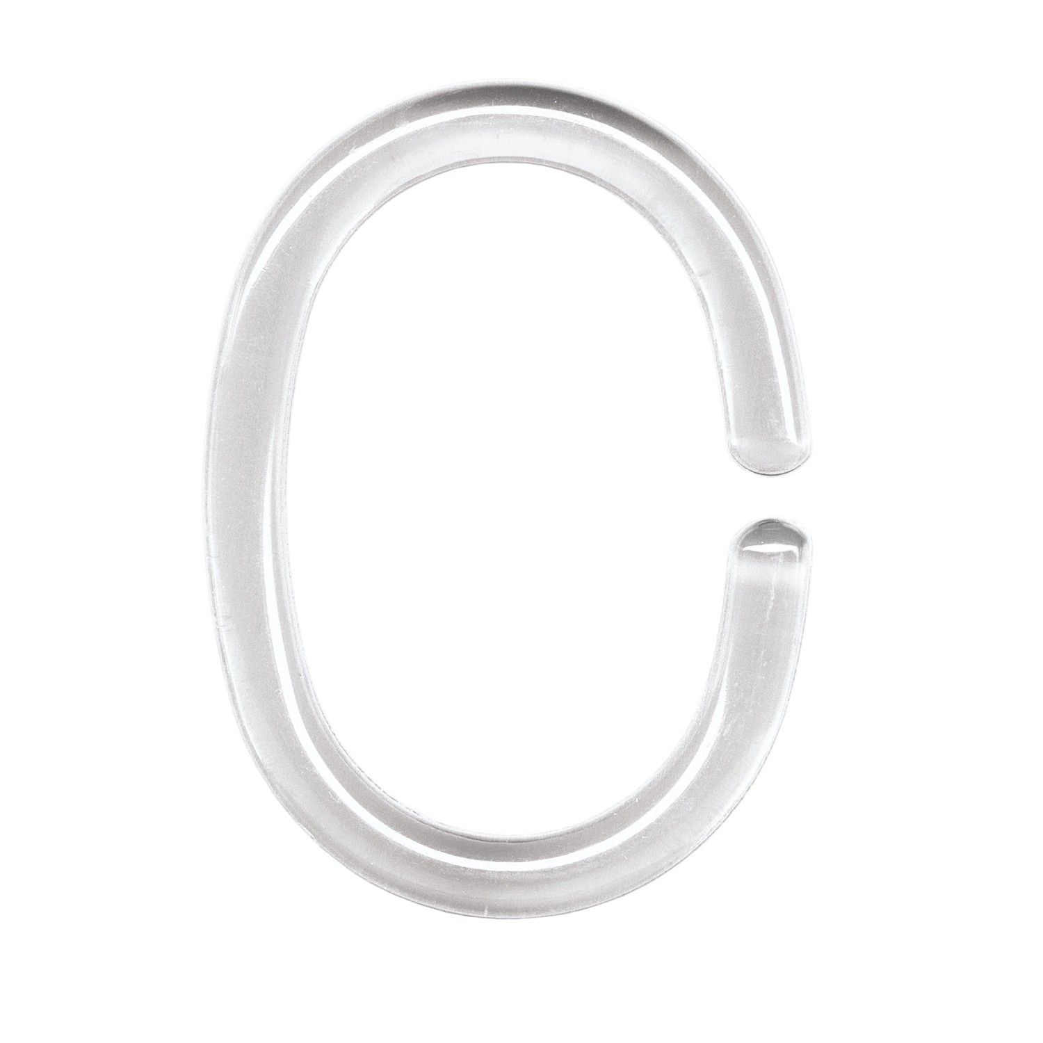 Kleine Wolke Kroužky pro sprchový závěs transparentní, 12 ks