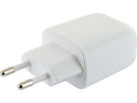 Schwaiger Rychlonabíječka USB-A/USB-C, 20W/230V, bílá