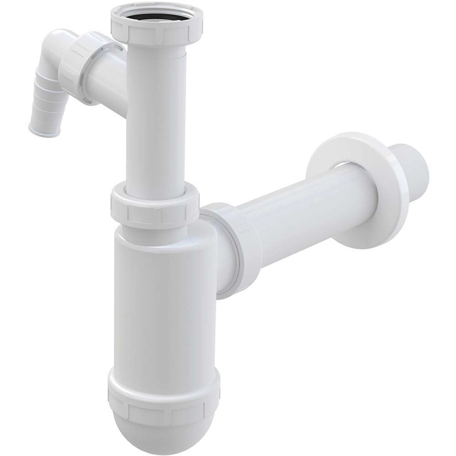 Alca Sifon umyvadlový A43P s přípojkou a převlečnou maticí 5/4", DN 40