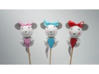 BD-Tova Figurka myš, mix barev, 6,7 cm, 1 ks