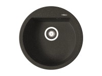 Pyramis Granitový dřez Alazia 1B, black, pr. 51 cm Pyramis Granitový dřez Alazia 1B, black, pr. 51 cm