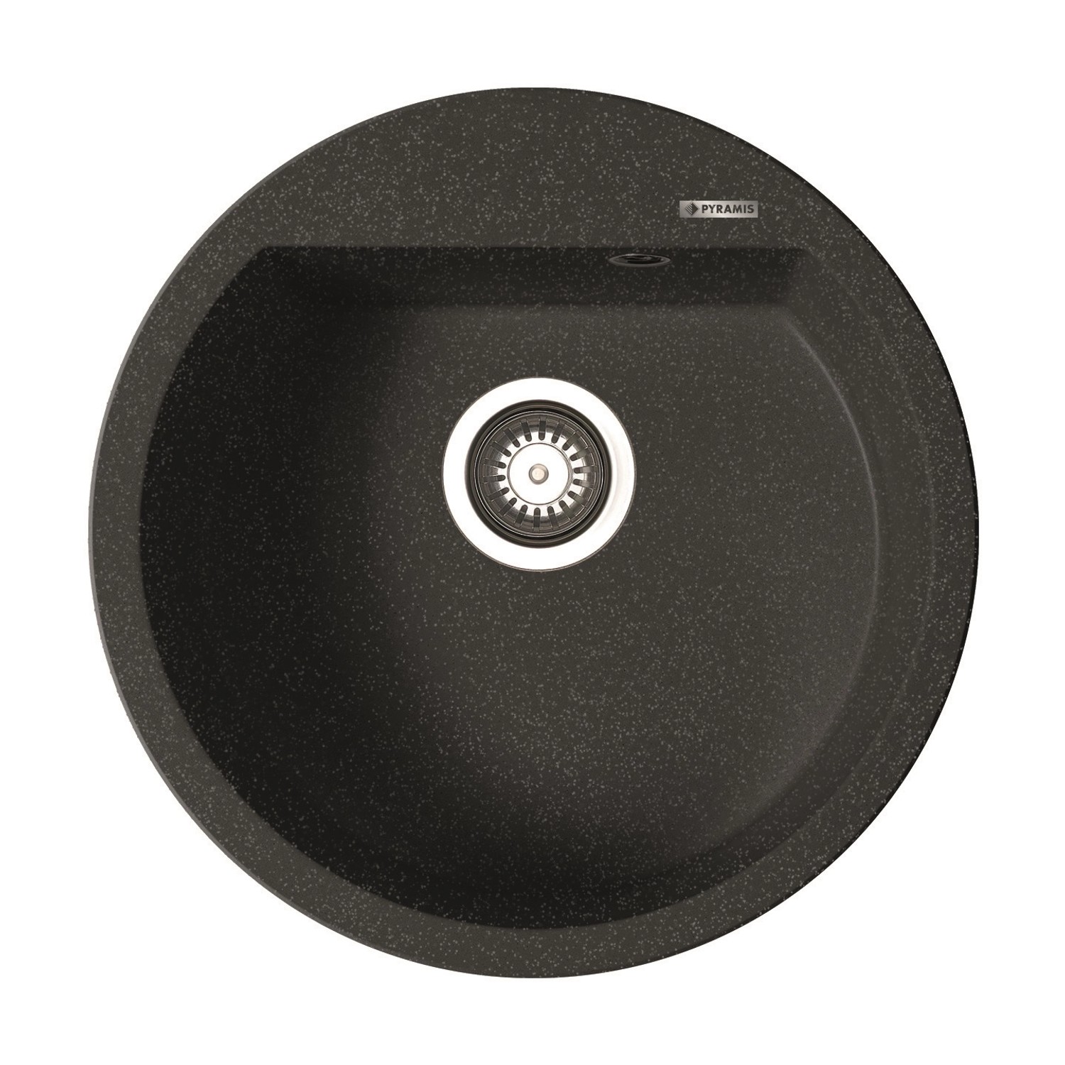 Pyramis Granitový dřez Alazia 1B, black, pr. 51 cm