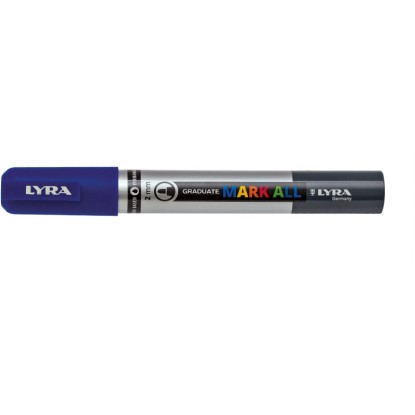 LYRA Akrylový popisovač Graduate MARK ALL tmavě modrý, M - 2 mm