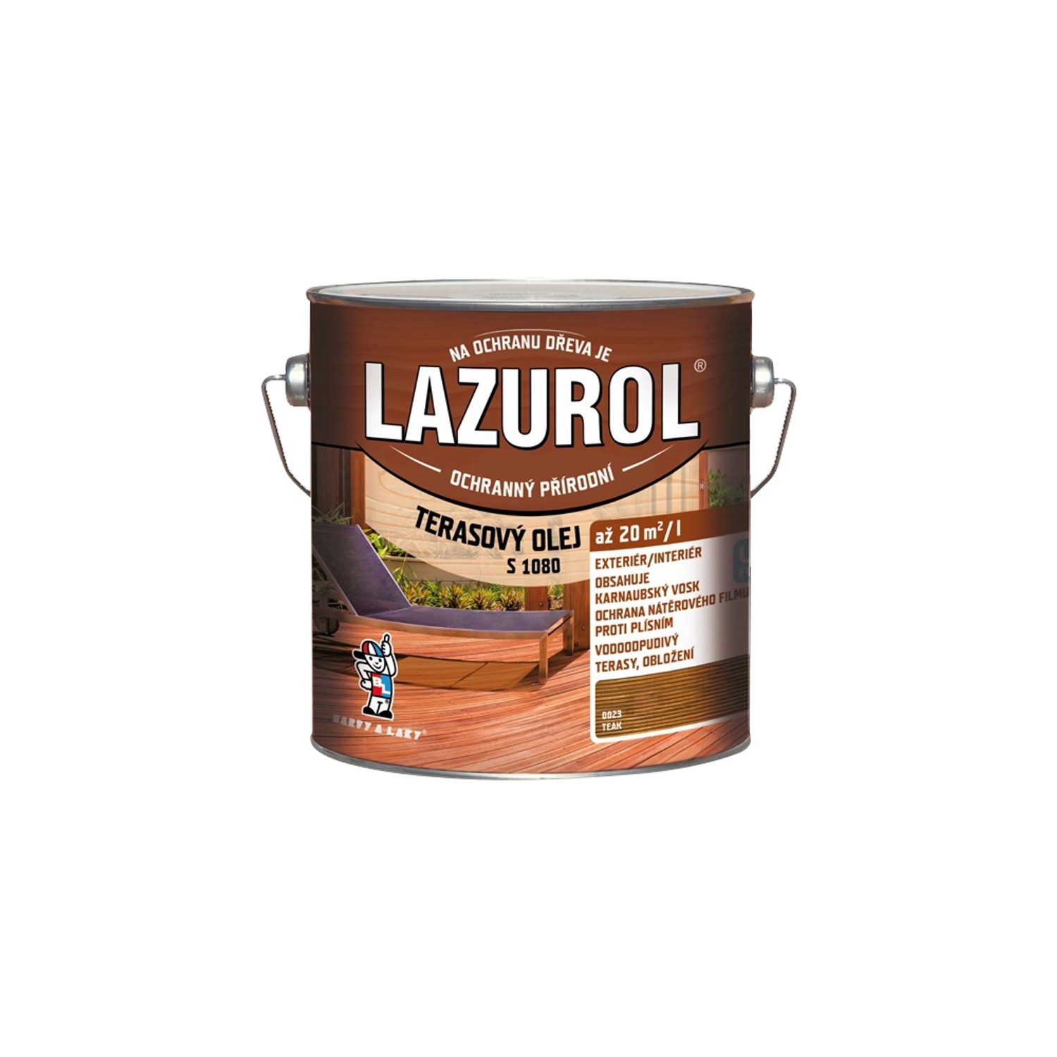 Lazurol terasový olej teak 2,5l