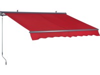 OBI Kloubová markýza Belport s motorem, Berry červená, 300 x 200 cm