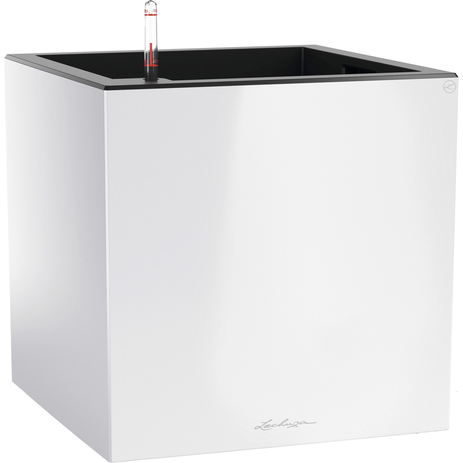 Lechuza Květináč Canto Premium 40 Low, bílá, 40 x 40 x 40 cm