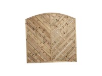 Obloukový plot Tulipán, 180 x 180/157 cm