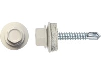 Farmářský vrut se šestihrannou hlavou SW8 pozink. bílý 4,8x35 mm-na váhu