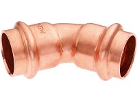 Lisovací oblouk typ II měděný 45°, pr. 22 mm, 1 ks Lisovací oblouk typ II měděný 45°, pr. 22 mm, 1 ks