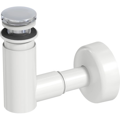 Prevex Umyvadlový sifon EasyClean s click-clack výpustí, chrom, pr. 40/32 mm