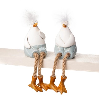 DRAGIMEX Dekorativní figurka na hranu racek různé druhy 15 cm, 1 ks