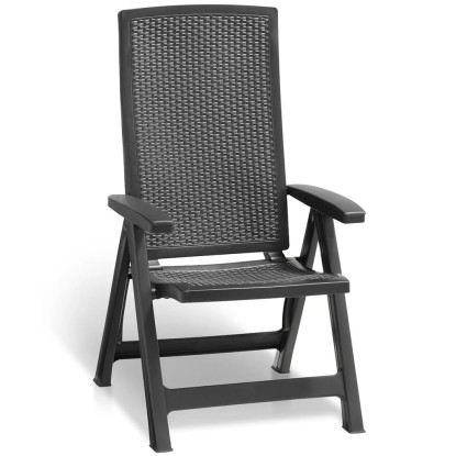 Allibert Křeslo zahradní Montreal grafit, 2 ks