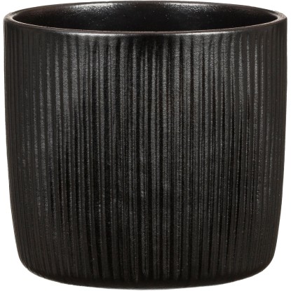 Scheurich Obal na květináč Solido Linea 909 Ebano, pr. 13 cm