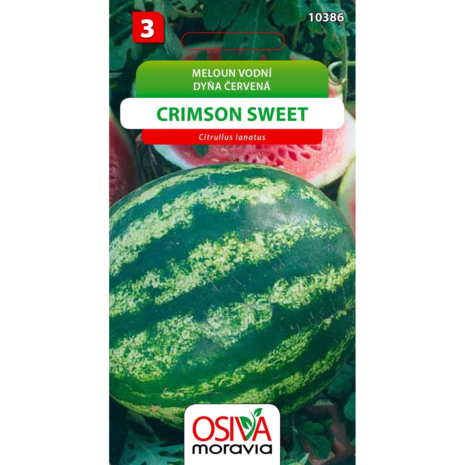 Semínka Meloun vodní Crimson Sweet (Citrullus lanatus)