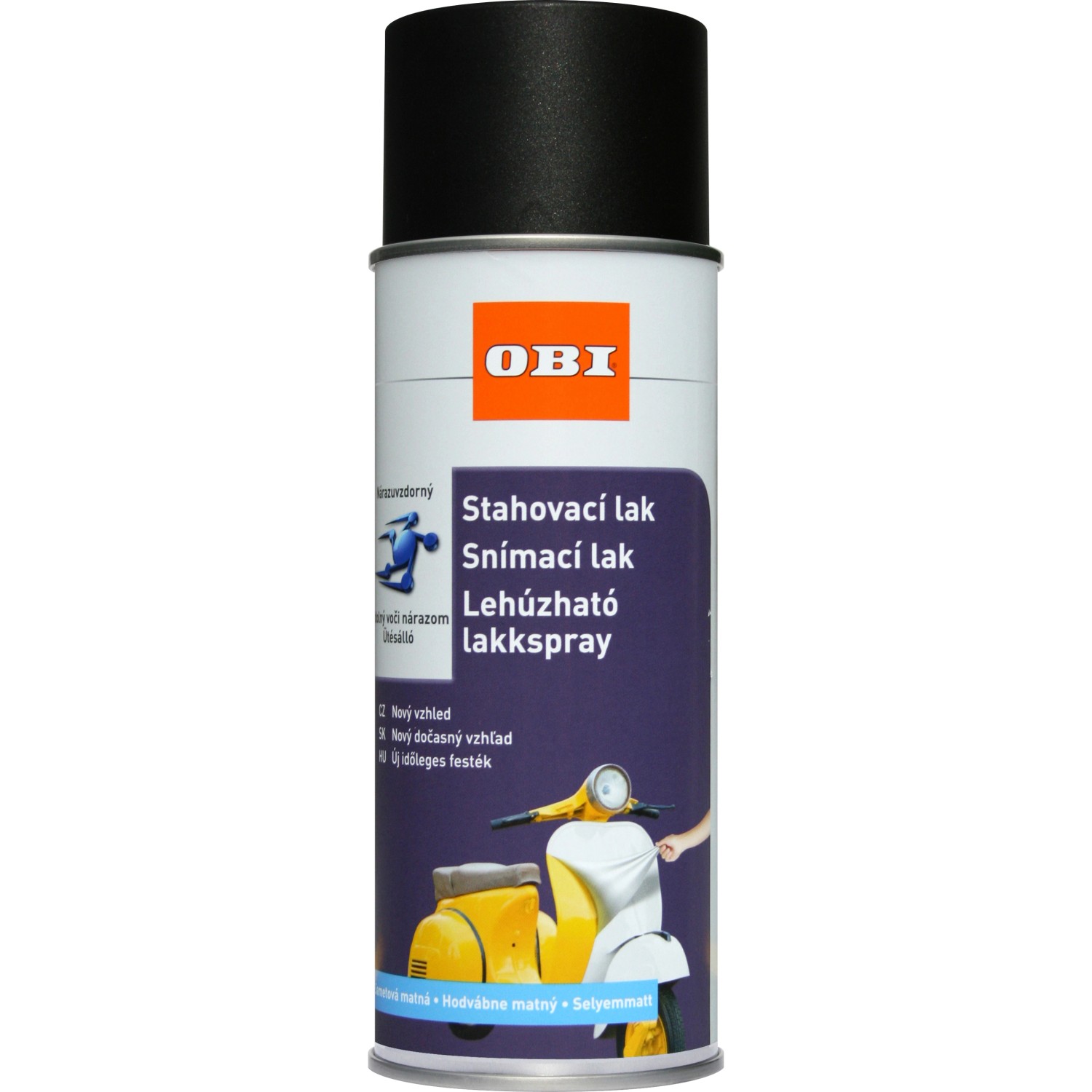 OBI Lak stahovací černý 400 ml