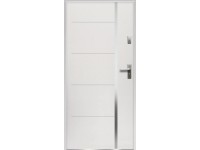 O.K. DOORS Ocelové vchodové dveře IRIS P55 bílé 90 L