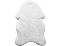 Koberec z umělé kožešiny bílý 60 cm x 90 cm