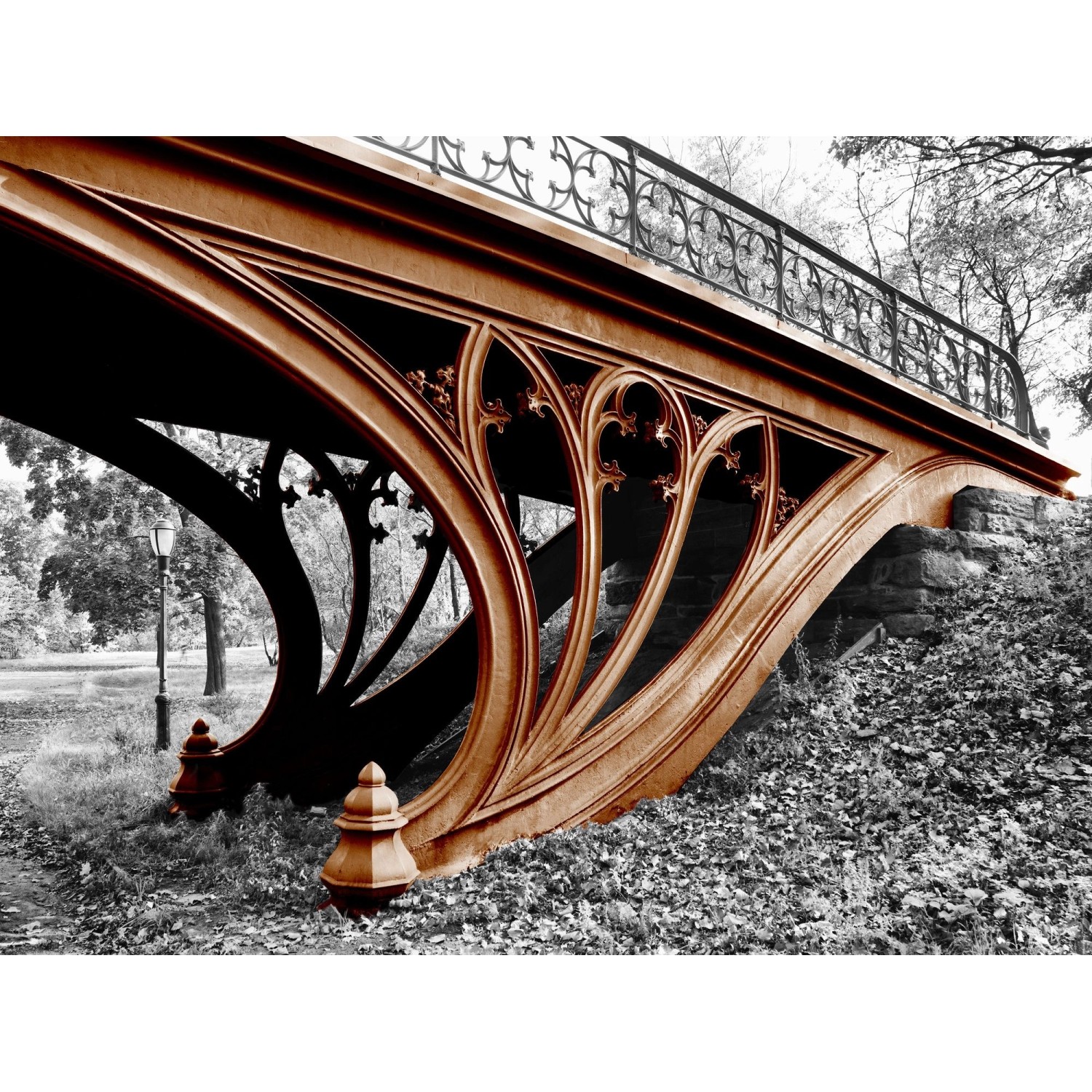 FALC Obraz tištěný na plátně Most 75 x 100 cm