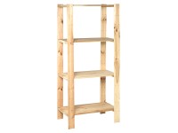 OBI Dřevěný regál na těžká břemena, přírodní, 174 x 80 x 50 cm
