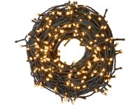 LED světelný řetěz 1000x LED teplá bílá, IP44, 8 funkcí, časovač, zelený, 84,92m