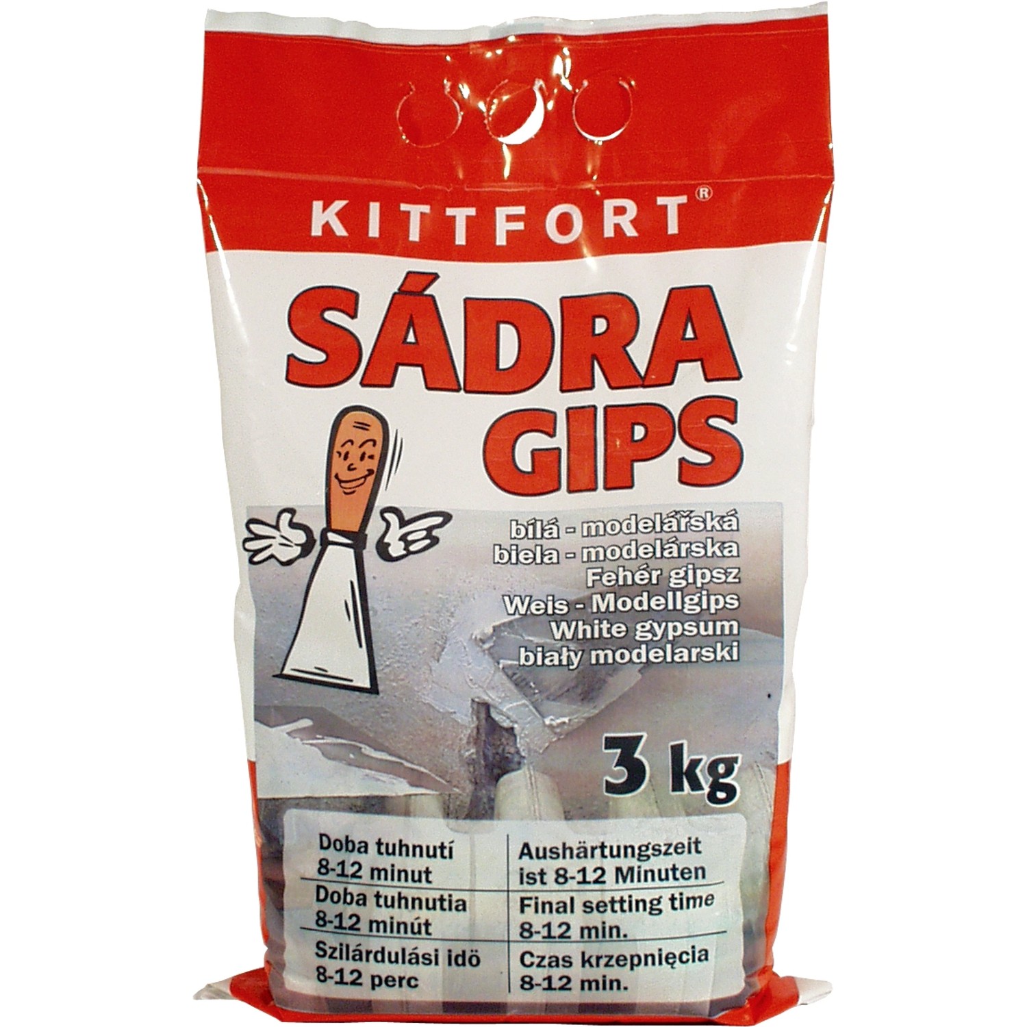 KITTFORT Modelářská sádra bílá GIPS 3 kg