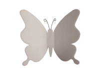 Crearreda 3D samolepící dekorace na zeď motýli, 12 ks, stříbrná Crearreda 3D samolepící dekorace na zeď motýli, 12 ks, stříbrná
