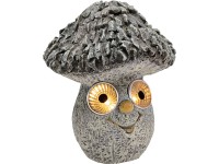 BWO Solární LED dekorativní figurka houba přírodní 16 x 16 x 20 cm