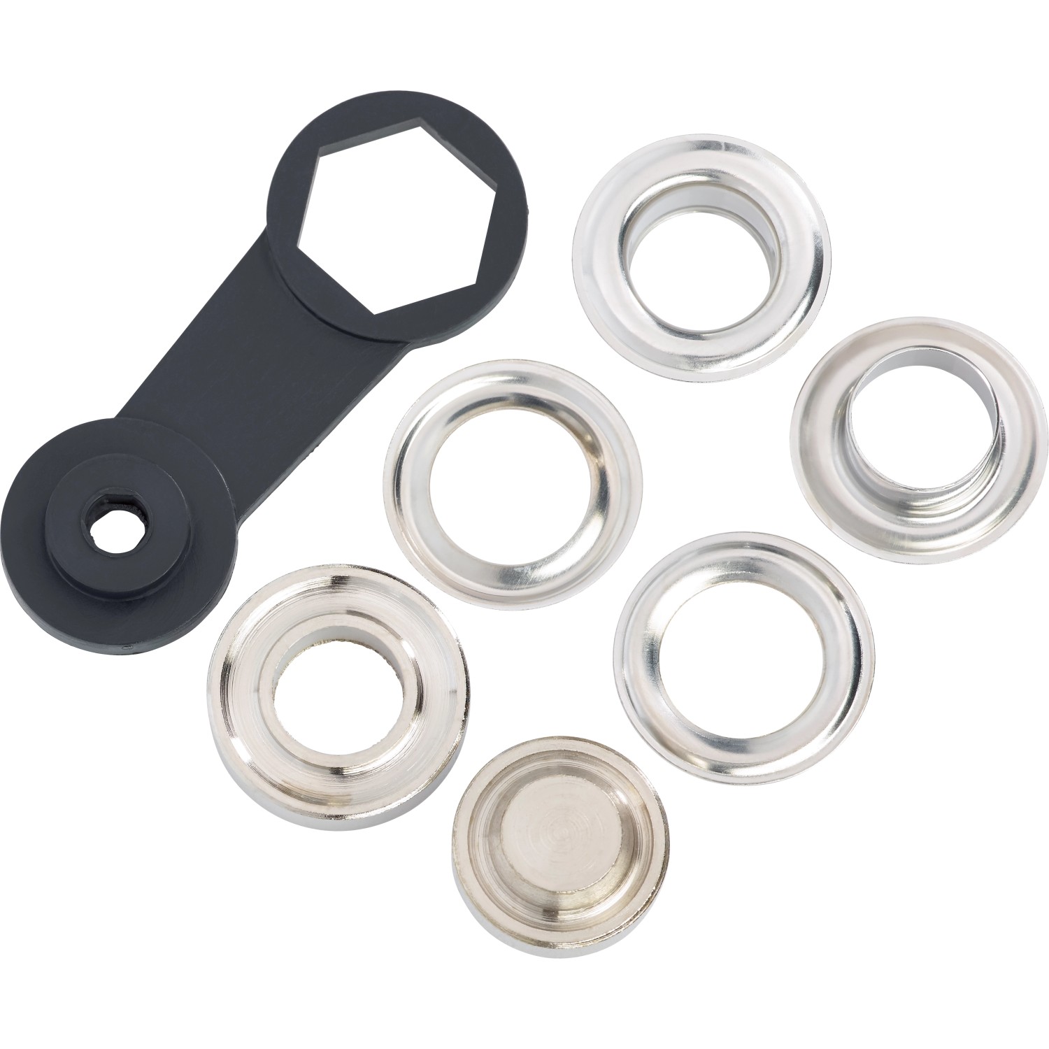 Sada ok pro lanková táhla, šedá, mosaz, pr. 24 mm