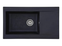 Respekta Kuchyňský dřez Mineralite Denver černý 86 x 50 cm Respekta Kuchyňský dřez Mineralite Denver černý 86 x 50 cm
