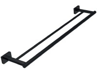 Ferro Dvojitý držák ručníků Ferro Greta Black, matná černá, 600 mm
