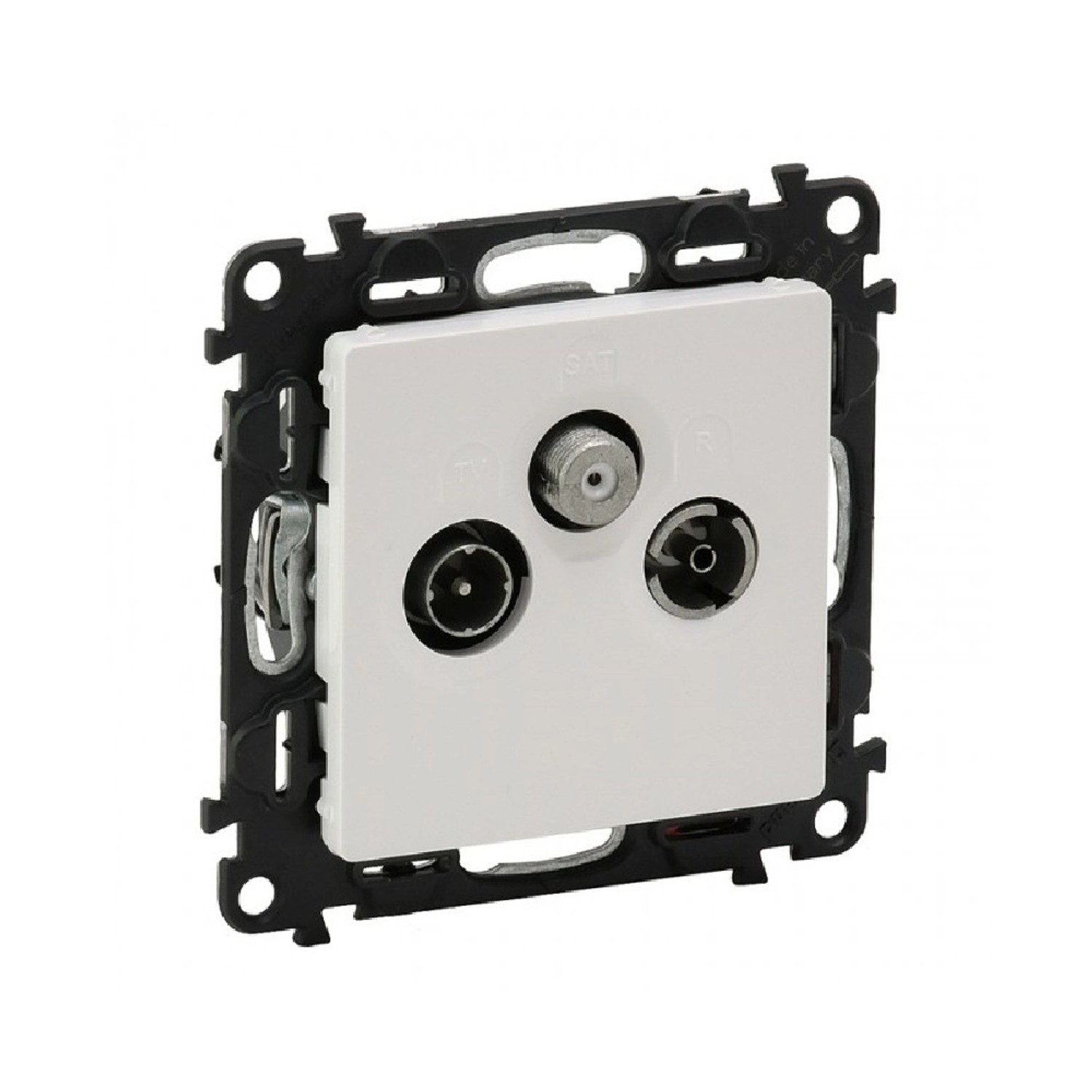 Legrand TV-RD-SAT zásuvka koncová s hvězdicovým rozvodem Valena Life, bílá