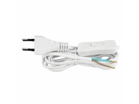 REV Přívodní kabel s euro zástrčkou a vypínačem, 2,5 A - 250 V, bílý, 2 m
