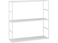 Kovový regál Pinnock bílý matný, 60 x 60 x 20 cm